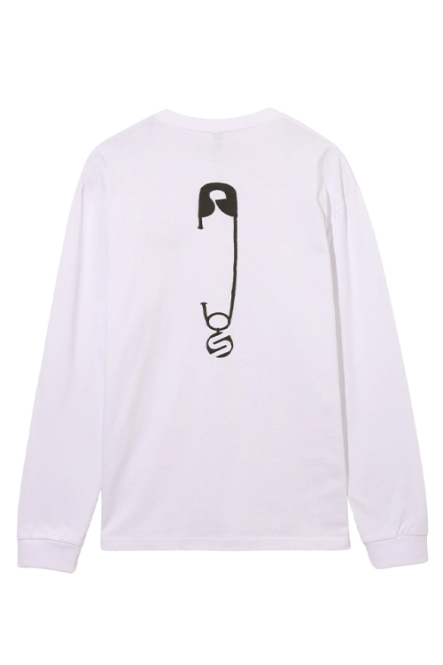 SILAS サイラス 110241011009 SAFETY PIN L/S TEE SILAS ロングスリーブTシャツ WHITE 正規通販 メンズ