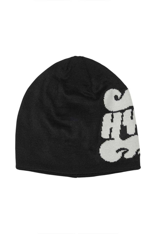 HYSTERIC GLAMOUR ヒステリックグラマー 02253QH07 FLAME LOGO SHORT ビーニー BLACK 正規通販 メンズ レディース