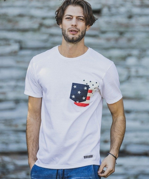 メンズ felkod フィルコッド F20S200 Accent Pocket Tee アクセントポケットTシャツ [WHITE] 正規通販 トップス