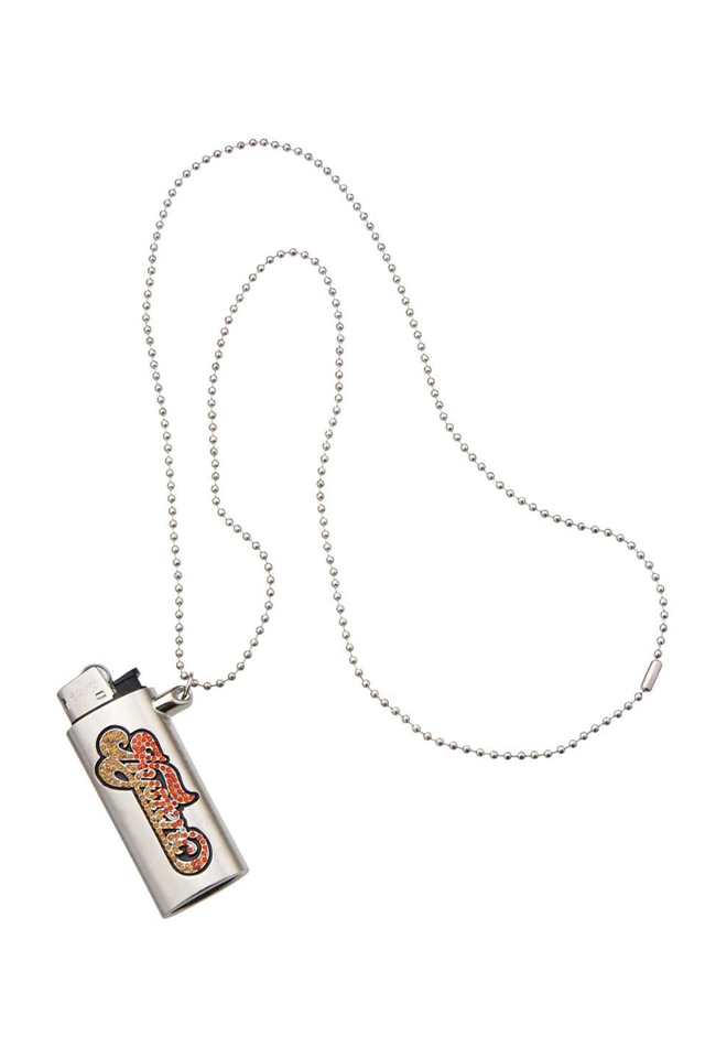 HYSTERIC GLAMOUR ヒステリックグラマー 01241QG12 CREAMY LOGO ライターケースネックレス ORANGE 正規通販 レディース