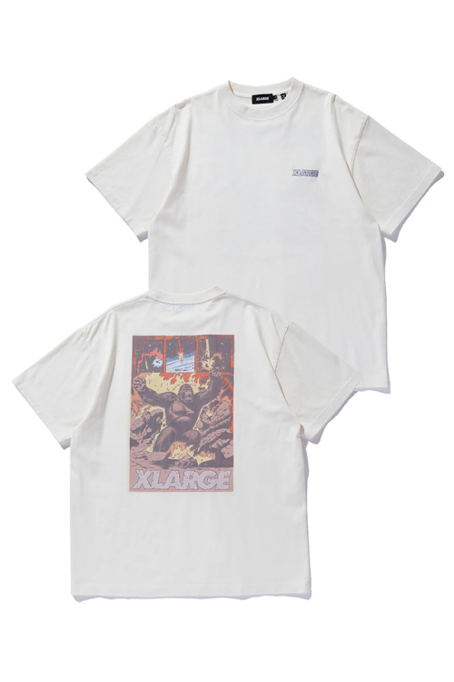 XLARGE エクストララージ 101252011047 XLARGE COMIC TWO S/S TEE Tシャツ OFF WHITE 正規通販 メンズ レディース