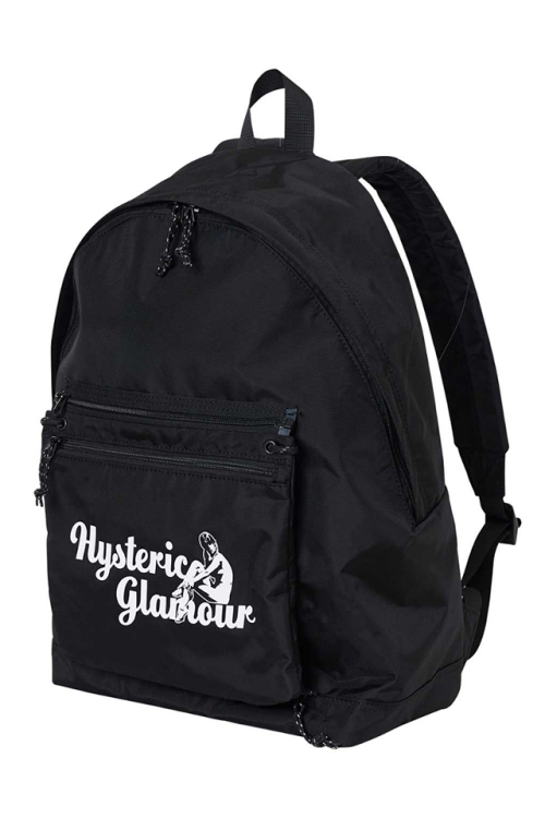 HYSTERIC GLAMOUR ヒステリックグラマー 02232QB01 H.G.EXPERIENCE バックパック BLACK 正規通販 メンズ
