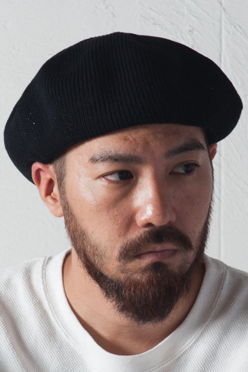 RACAL ラカル RL-20-1099 Cotton Knit Beret コットンニットベレー BLACK 正規通販 メンズ レディース