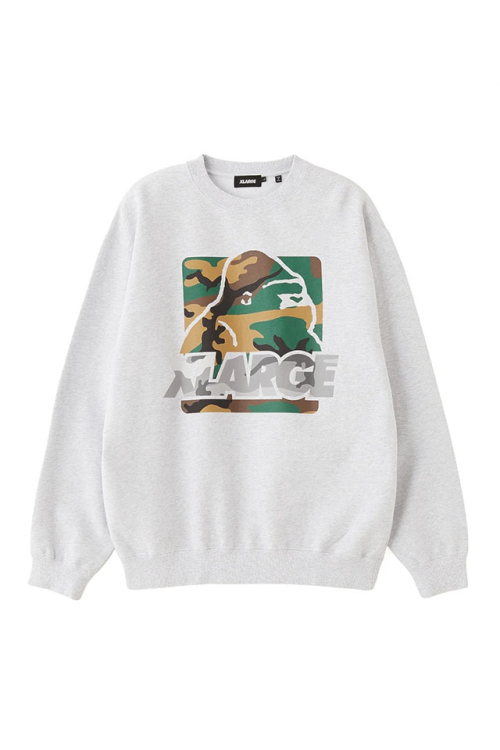 XLARGE エクストララージ 101264012014 PATTERN OG CREWNECK SWEATSHIRT クルーネックスウェット ASH 正規通販 メンズ レディース
