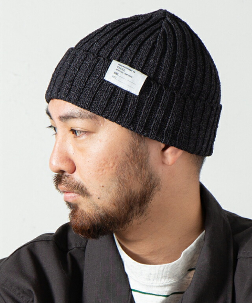 RACAL ラカル RL-22-1219 Japanese Paper Standard Knit Cap スタンダードニットキャップ BLACK 正規通販 メンズ