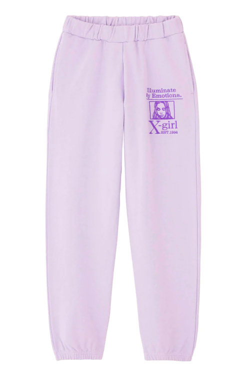 X-girl エックスガール 105233031020 MY EMOTIONS SWEAT PANTS X-girl スウェットパンツ LtPURPLE 正規通販 レディース