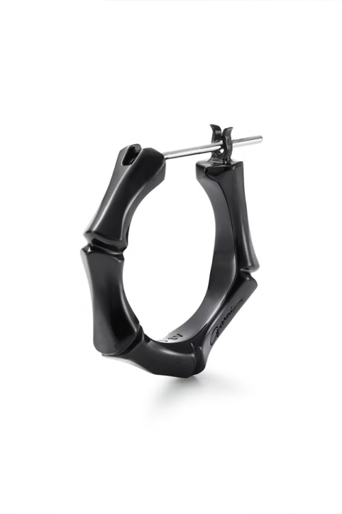 GARNI ガルニ GP20029 Crockery Bamboo Pierce クロッケリーバンブーピアス BLACK (片耳用) 正規通販 メンズ レディース