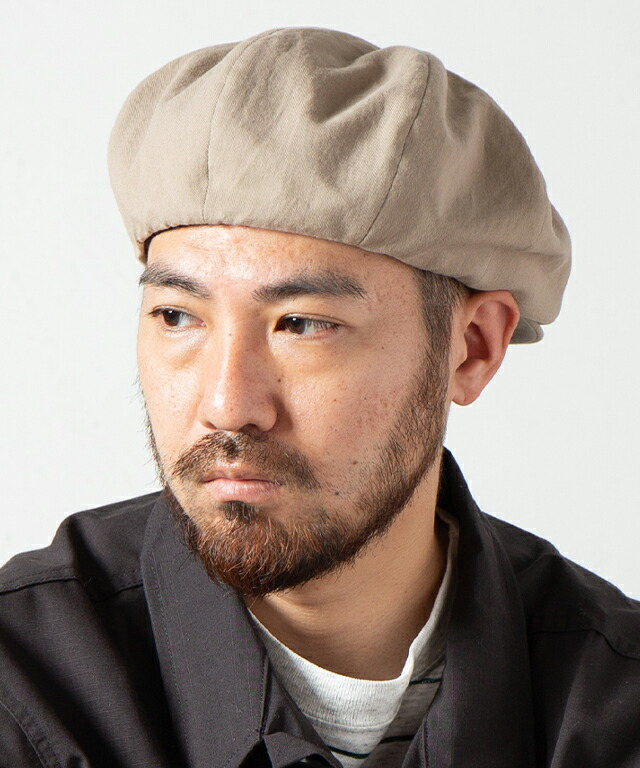 RACAL ラカル RL-22-1226 Natural Brend 8panel Beret Cas 8パネルベレーキャス BEIGE 正規通販 メンズ