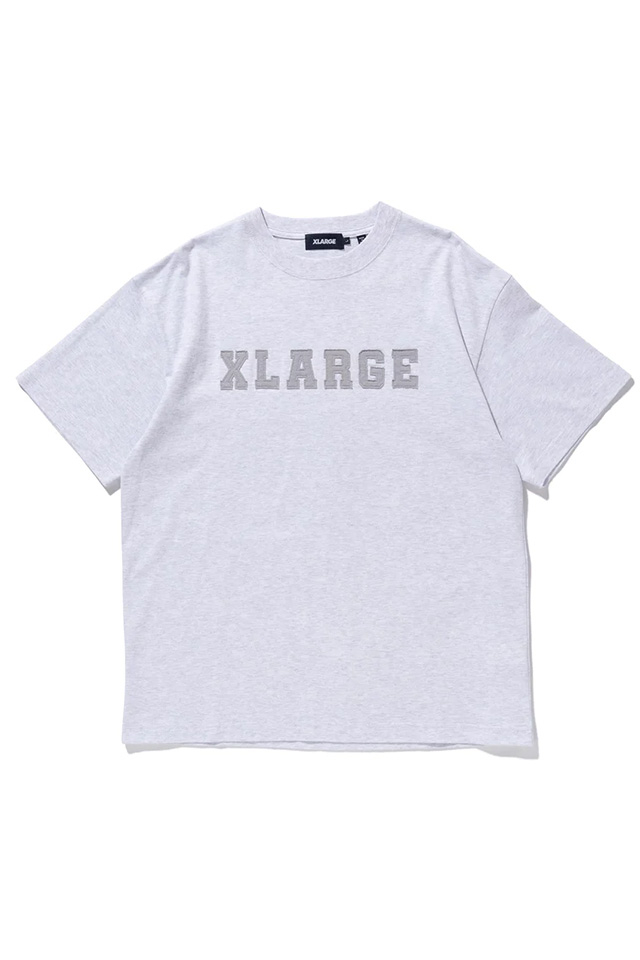 XLARGE エクストララージ 101232011039 PATCHED LOGO S/S TEE XLARGE Tシャツ ASH 正規通販 メンズ レディース
