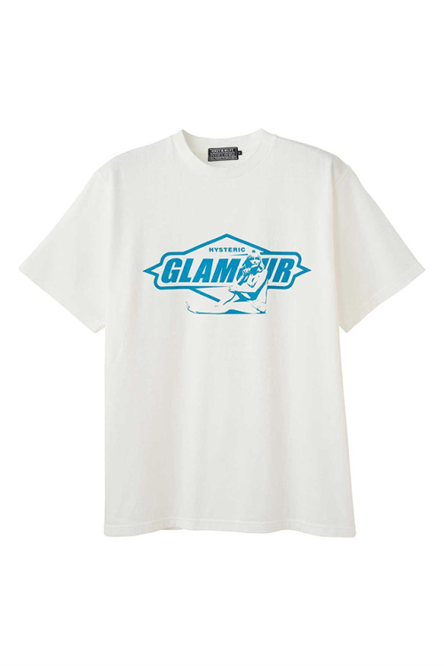 HYSTERIC GLAMOUR ヒステリックグラマー 02261CT32 HYSTERIC SUN DIAMOND Tシャツ WHITE 正規通販 メンズ