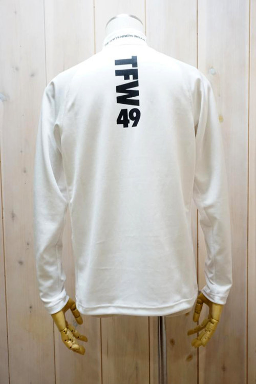 TFW49 ティーエフダブリューフォーティーナイン T102320009 LS MOCKNECK SIDE MESH T モックネックロングスリーブTシャツ WHITE 正規通販 メンズ ゴルフ