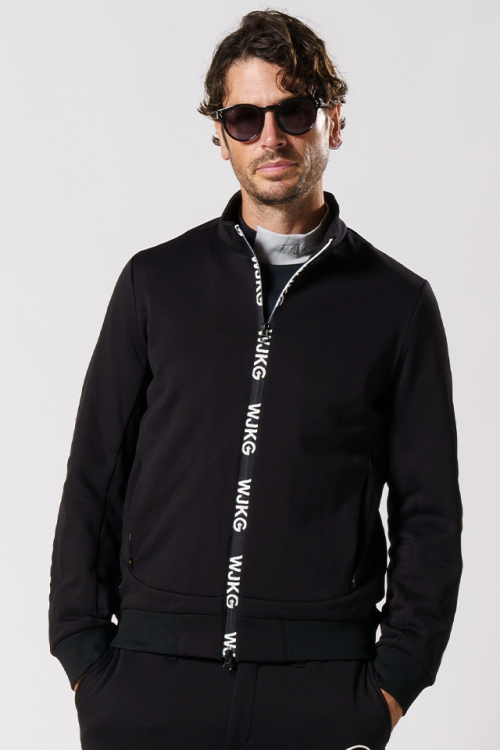 WJKG gf207c back fleece blouson バックフリースブルゾン BLACK 正規通販 メンズ ゴルフ 2023年11月15日入荷予定