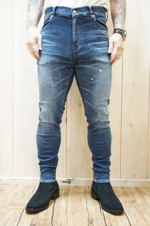 junhashimoto ジュンハシモト 1082310001 NEW CARROT FIT DENIM キャロットフィットデニムパンツ BLUE 正規通販 メンズ