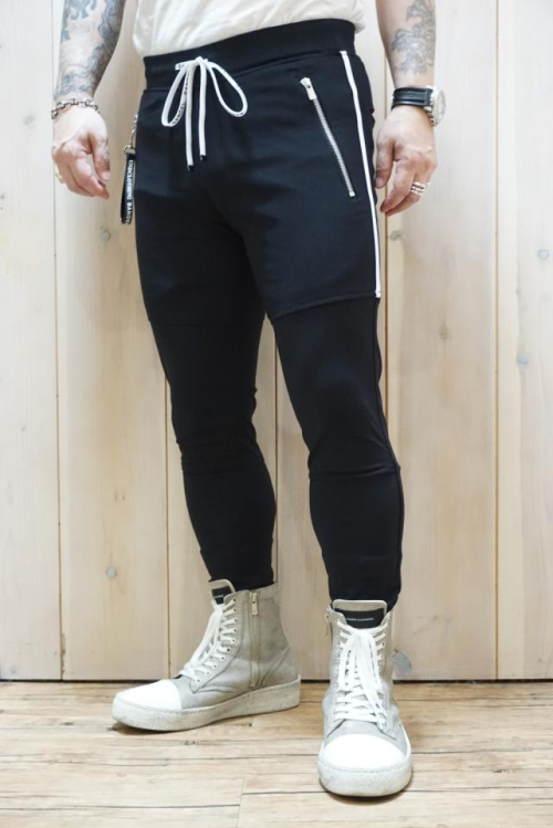 RESOUND CLOTHING  リサウンドクロージング RC29-ST-009 RC×BANDEL JOHNSON LINE PANTS コラボジョンソンラインパンツ BLACK 正規通販 メンズ