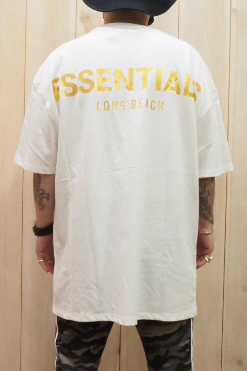 メンズ FOG ESSENTIALS エフオージー エッセンシャルズ LONG BEACH LIMITED BOXY LOGO TEE ロングビーチ限定ボクシーロゴTシャツ [WHITE] 正規通販