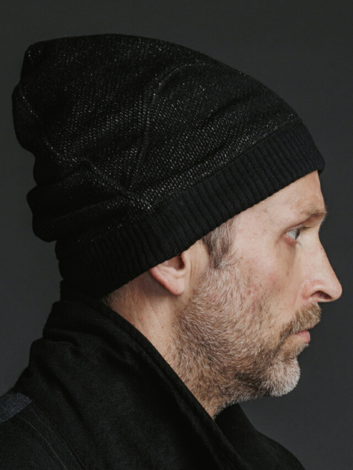 The Viridi-anne ザ ヴィリジアン VI-3549-09 WOOL/COTTON BEANIE 綿ウール ビーニー BLACK 正規通販 メンズ