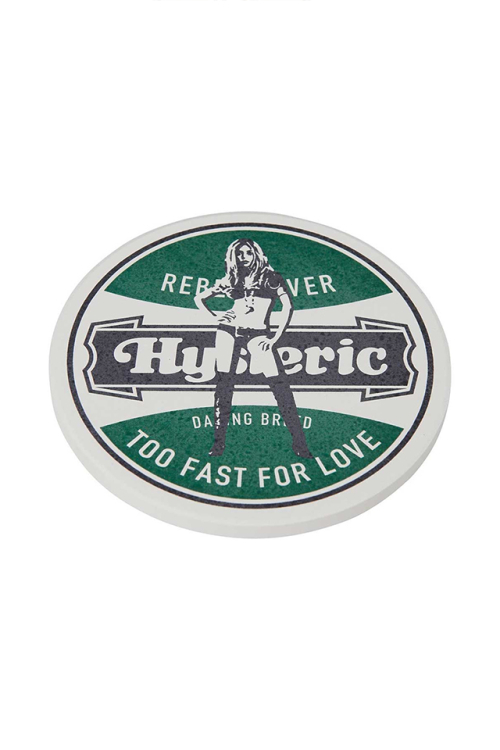 HYSTERIC GLAMOUR ヒステリックグラマー 01253QG10 REBEL FEVER コースター GREEN 正規通販 メンズ レディース