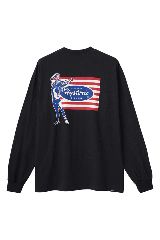 HYSTERIC GLAMOUR ヒステリックグラマー 02261CL04 NASTY UNION Tシャツ BLACK 正規通販 メンズ