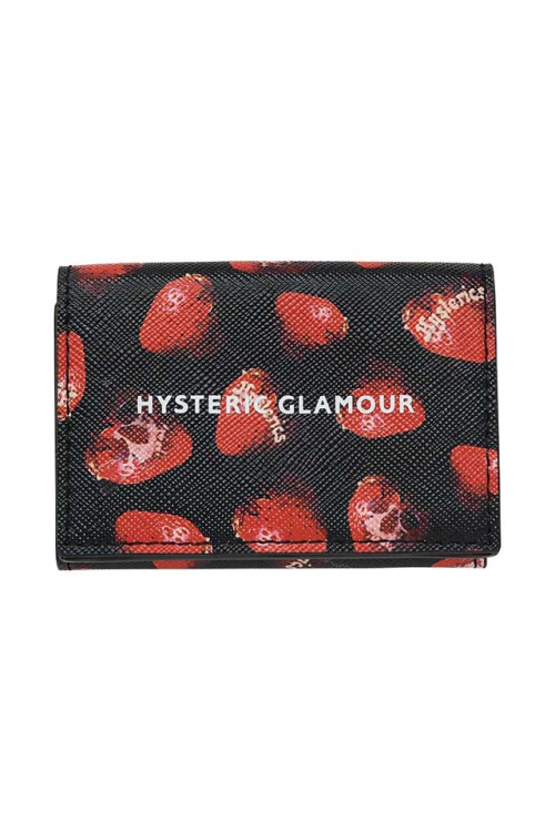 HYSTERIC GLAMOUR ヒステリックグラマー 01253QG15 三つ折りウォレット BLACK 正規通販 レディース メンズ