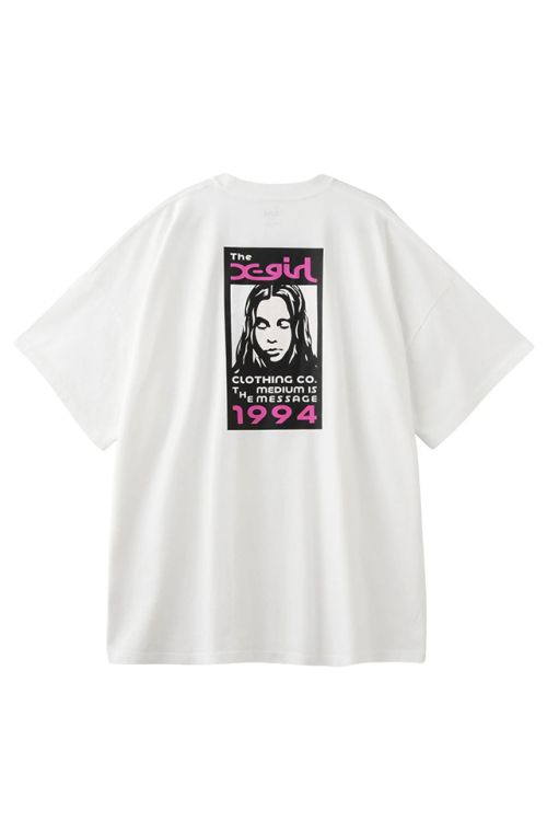 X-girl エックスガール 105252041008 BOX LOGO AND FACE S/S BIG TEE DRESS Tシャツワンピース WHITE 正規通販 レディース