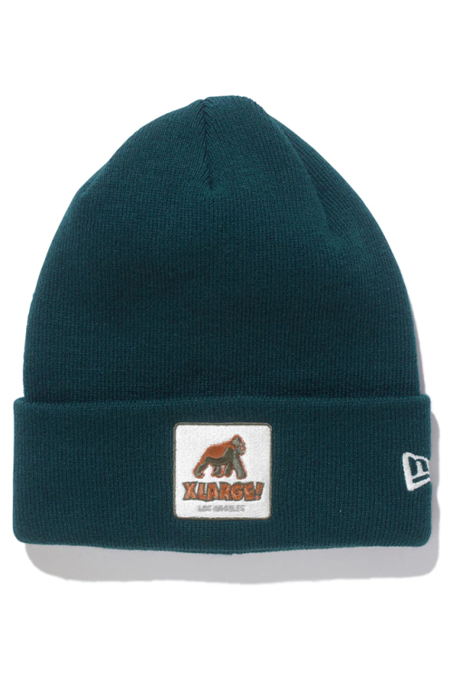 XLARGE エクストララージ 101231051001 XLARGE×NEWERA WALKING APE CUFF BEANIE XLARGE コラボビーニー OLIVE 正規通販 メンズ レディース 限定アイテム