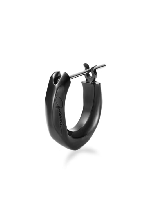 GARNI ガルニ GP20017 Crockery Pierce クロッケリー ピアス BLACK (片耳用) 正規通販 メンズ レディース