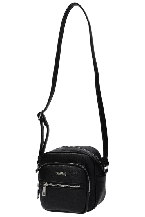 X-girl エックスガール 105233053004 FAUX LEATHER SHOULDER MINI BAG X-girl ミニバッグ BLACK 正規通販 レディース