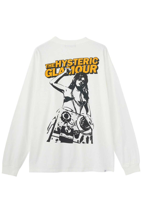 HYSTERIC GLAMOUR ヒステリックグラマー 02233CL06 REEL TO REEL Tシャツ WHITE 正規通販 メンズ