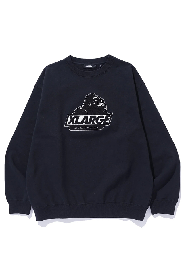 XLARGE エクストララージ 101253012002 OLD OG CREWNECK SWEATSHIRT クルーネックスウェット BLACK 正規通販 メンズ レディース