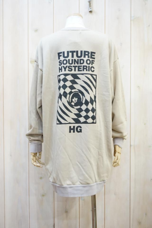 HYSTERIC GLAMOUR 01223CO04 FUTURE SOUND ワンピース BEIGE 正規通販 レディース