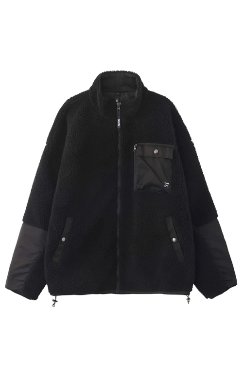 SILAS サイラス 110233021005 BOA JACKET SILAS ボアジャケット BLACK 正規通販 メンズ