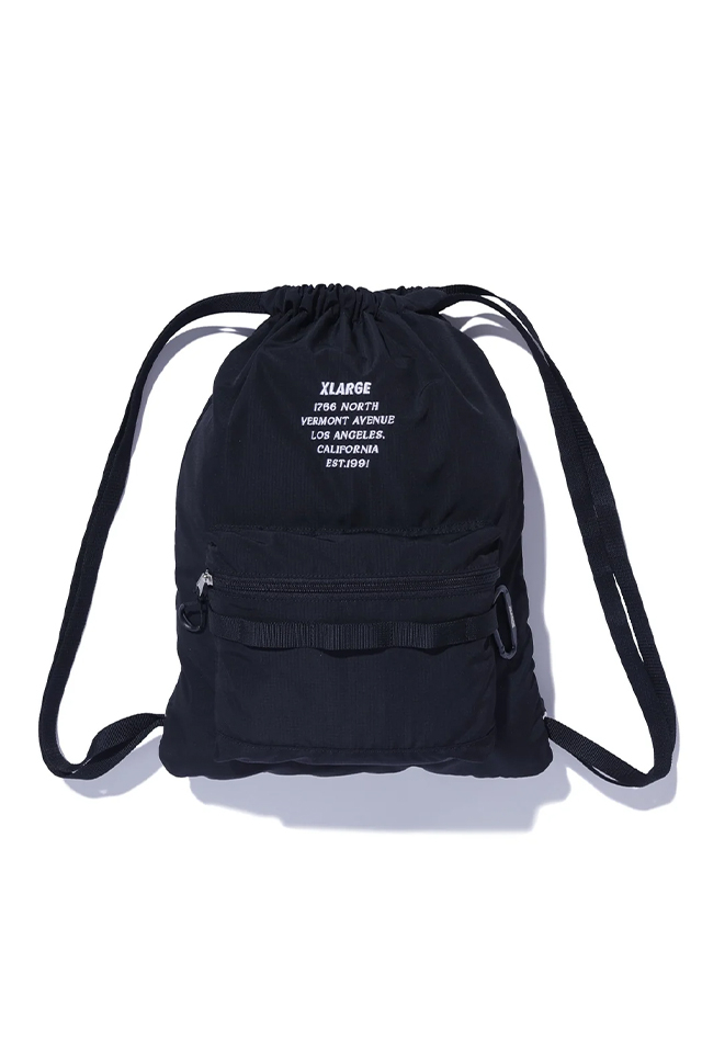 XLARGE エクストララージ 101263053002 RIPSTOP KNAPSACK リップストップナップサック BLACK 正規通販 メンズ レディース
