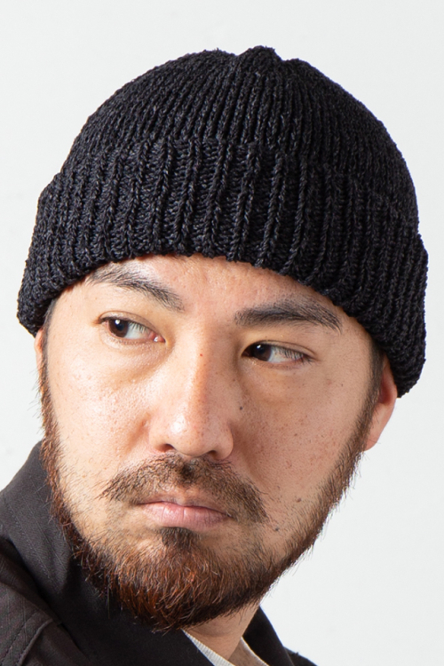 RACAL RL-20-1097 Japanese Paper Roll Knit Cap ロールニットキャップ BLACK 正規通販 メンズ レディース