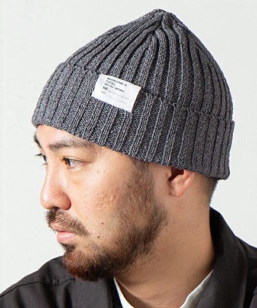 【40%OFF】 RACAL ラカル RL-22-1219 Japanese Paper Standard Knit Cap スタンダードニットキャップ GRAY 正規通販 メンズ