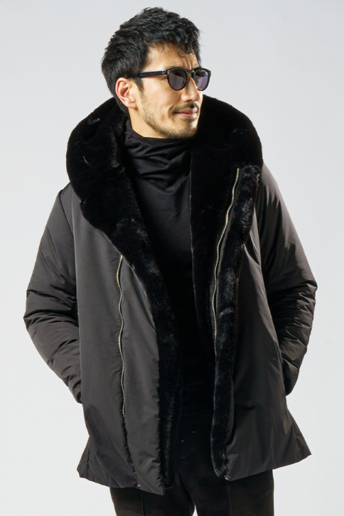 wjk 1869 pe22c witch coat ウィッチコート BLACK 正規通販 メンズ