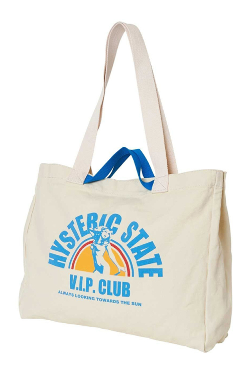 HYSTERIC GLAMOUR ヒステリックグラマー 01232QB04 V.I.P. CLUB トートバッグ WHITE 正規通販 レディース