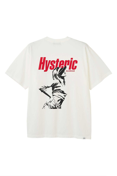 HYSTERIC GLAMOUR ヒステリックグラマー 02261CT18 HYSTERIC SUN GIRL Tシャツ WHITE 正規通販 メンズ