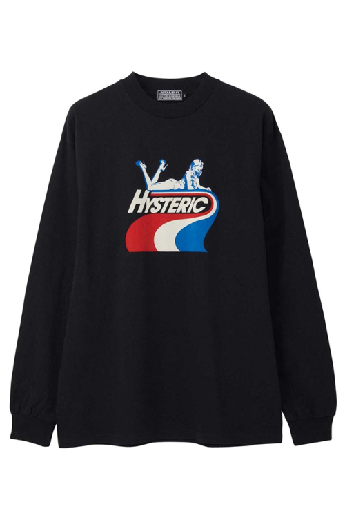 HYSTERIC GLAMOUR ヒステリックグラマー 02241CL06 HYSTERIC WAY Tシャツ BLACK 正規通販 メンズ