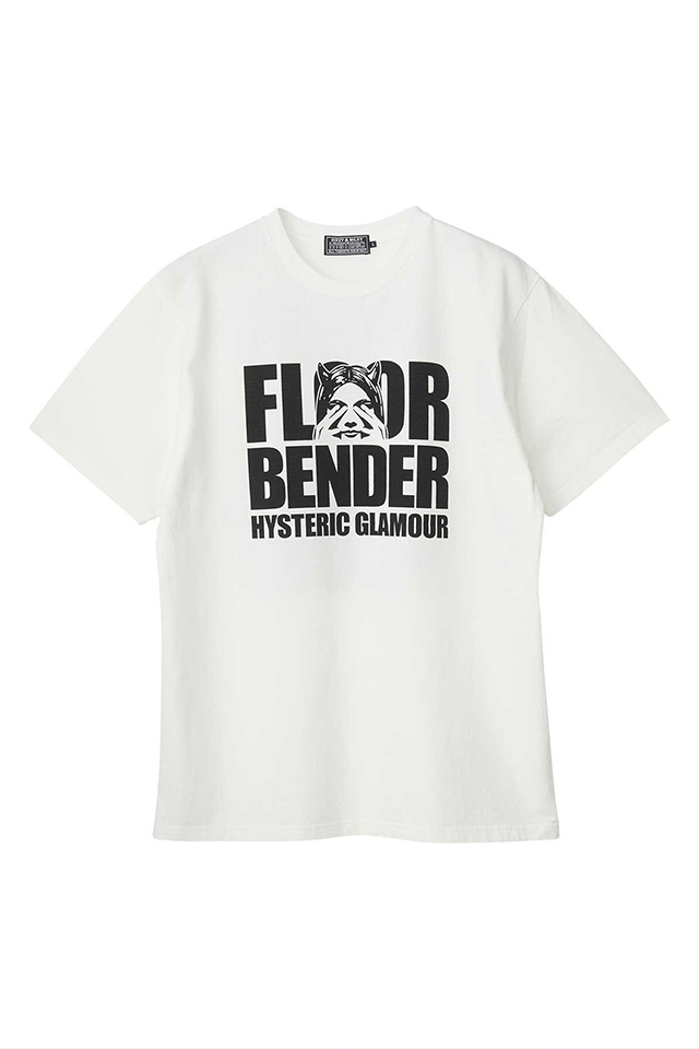 HYSTERIC GLAMOUR ヒステリックグラマー 02263CT09 FLOOR BENDER Tシャツ WHITE 正規通販 メンズ
