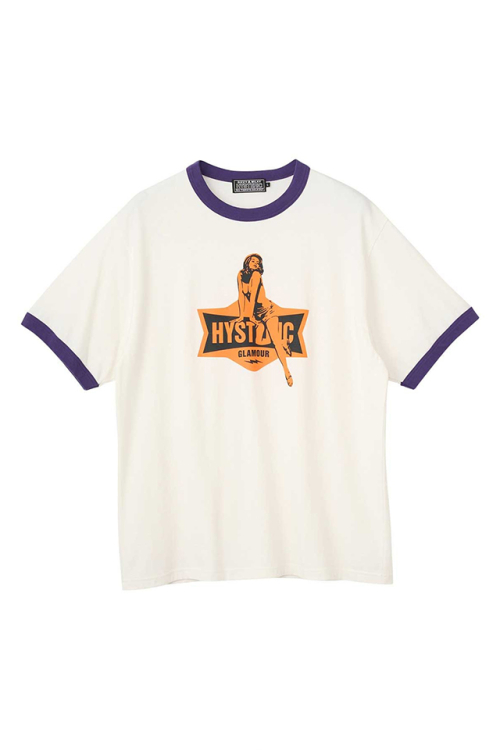 HYSTERIC GLAMOUR ヒステリックグラマー 02261CT27 ELECTRIC LADY Tシャツ WHITE 正規通販 メンズ