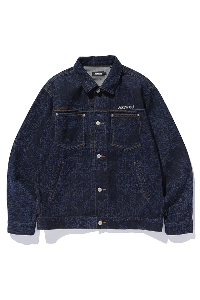 XLARGE エクストララージ 101263021003 EMB DENIM JACKET デニムジャケット INDIGO 正規通販 メンズ レディース