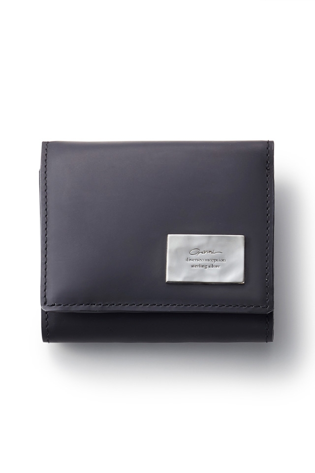 GARNI ガルニ GL23003 Rubber Mini Three Fold Wallet 財布 BLACK - ENSEMBLE - 正規通販 メンズ レディース