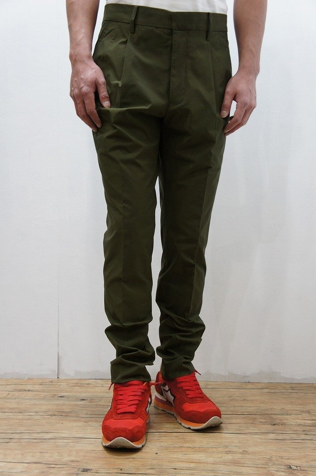 junhashimoto ジュンハシモト【2018SS】1071810001 HMT ONE TUCK PANTS [KHAKI] 【正規通販】 sale