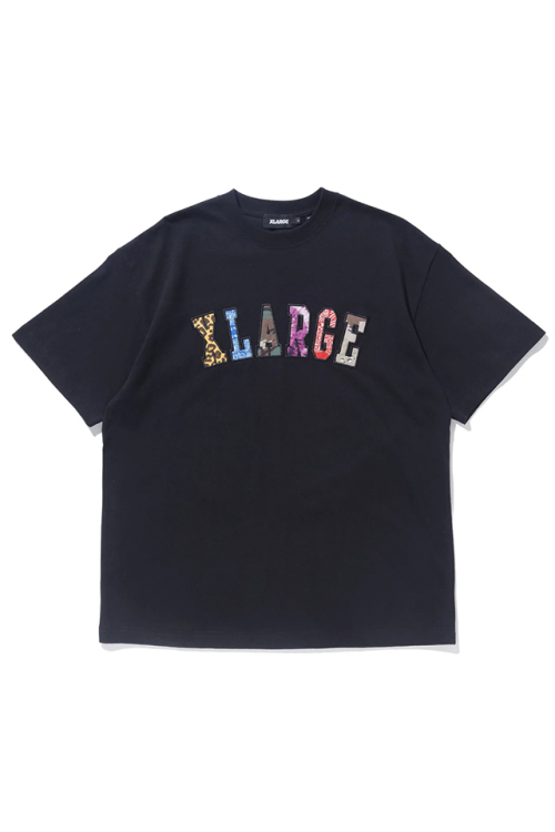 XLARGE エクストララージ 101242011062 MIXED LOGO S/S TEE Tシャツ BLACK 正規通販 メンズ レディース