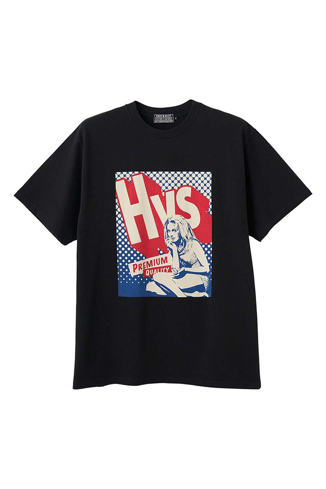 HYSTERIC GLAMOUR ヒステリックグラマー 02261CT17 HYS SURF PREMIUM QUALITY Tシャツ BLACK 正規通販 メンズ