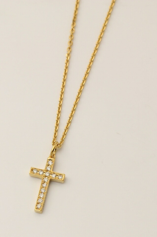 IVXLCDM アイブイエックスエルシーディーエム IVX-P866 THIRTEEN CROSS NECKLACE [GD/Dia] 【公式通販】