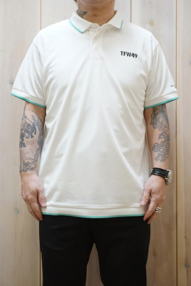 TFW49 ティーエフダブリューフォーティーナイン T102410019 ATHLETE POLO II アスリートポロシャツII WHT × WHT 正規通販 ゴルフ メンズ