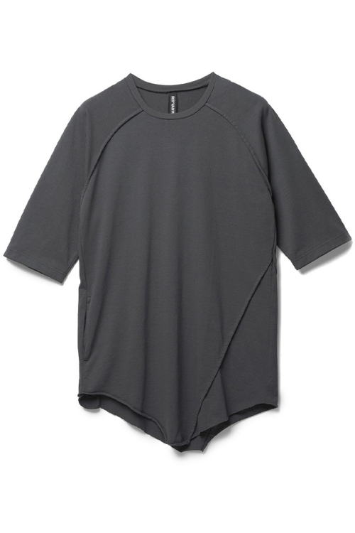 RIPVANWINKLE リップヴァンウィンクル RW-635 SOLID BASEBALL-T ソリッドベースボールTシャツ OSMIUM GRAY 正規通販 メンズ