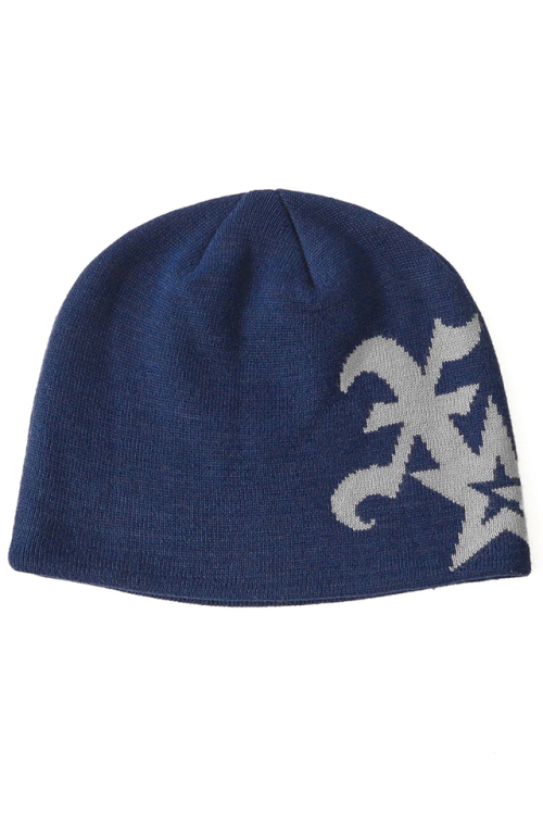 X-girl エックスガール 105253051001 XG STAR LOGO JACQUARD BEANIE ビーニー NAVY 正規通販 レディース