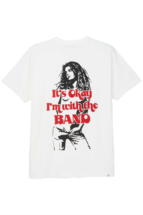 HYSTERIC GLAMOUR ヒステリックグラマー 02241CT22 I’M WITH THE BAND Tシャツ WHITE 正規通販 メンズ